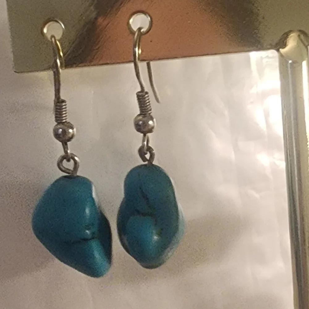Elegant Turquoise Drop Earrings‎